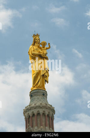 La cattedrale di Notre-dame de la Garde, Marsiglia, Francia Foto Stock