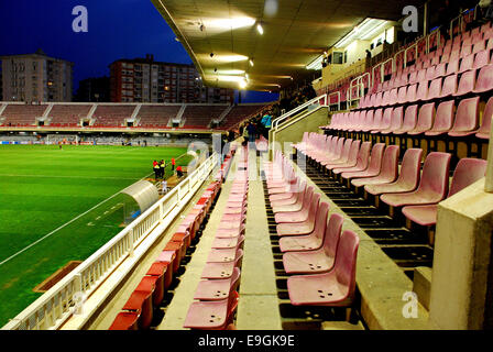 Barcellona - Feb 7: Mini Estadi Stadium il 7 febbraio 2009 a Barcellona, Spagna. Lo stadio è attualmente la casa di FC Barcelona B. Foto Stock