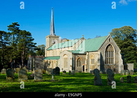 Chiesa di Santa Maria, Little Walsingham, Norfolk, Inghilterra, Regno Unito Foto Stock