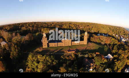 Vista aerea del Navesink Twin luci nelle Highlands, New Jersey Foto Stock