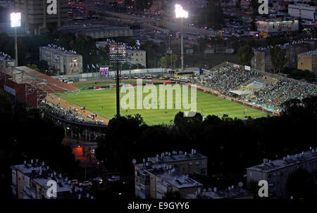 Il 14 maggio 2014 l'ultima partita di calcio si è tenuto presso il vecchio Kiryat Eliezer stadium di Hafa prima di spostare il team home campo a t Foto Stock