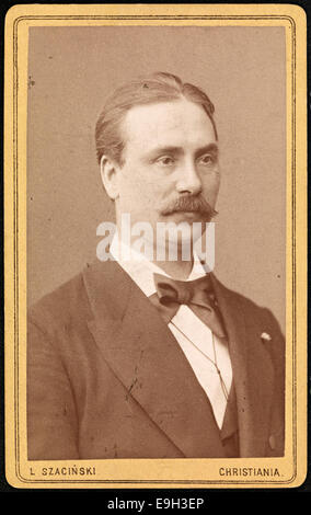 Portrett av Johan Svendsen, 1883 Foto Stock