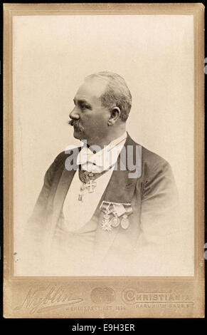 Portrett av Johan Svendsen, 1899 Foto Stock