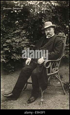 Portrett av Johan Svendsen Foto Stock