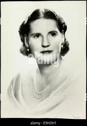 Portrett av Kirsten Flagstad, ca 1940-45 Foto Stock