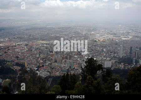 Vista di Bogotà, Colombia Foto Stock