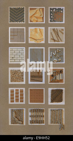 Il riciclaggio di carta e artigianato artistico Foto Stock