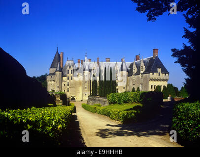 Chateau de Langeais, Sito Patrimonio Mondiale dell'UNESCO, Indre et Loire, Valle della Loira, in Francia, in Europa Foto Stock