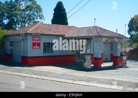 Un vecchio garage a Chatswood West, Australia Foto Stock