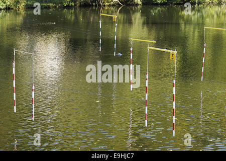 Il parco di whitewater in Hohenlimburg, Germania Foto Stock