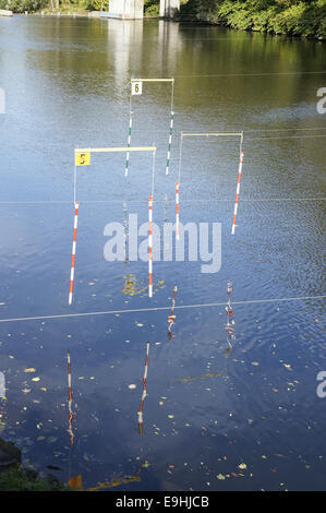 Il parco di whitewater in Hohenlimburg, Germania Foto Stock