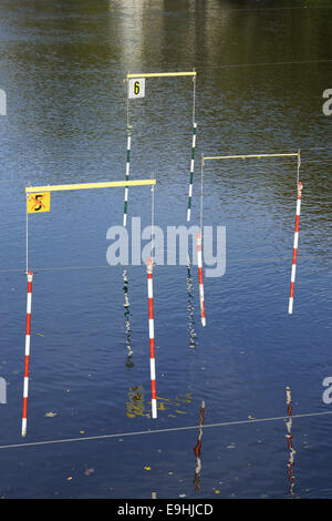 Il parco di whitewater in Hohenlimburg, Germania Foto Stock