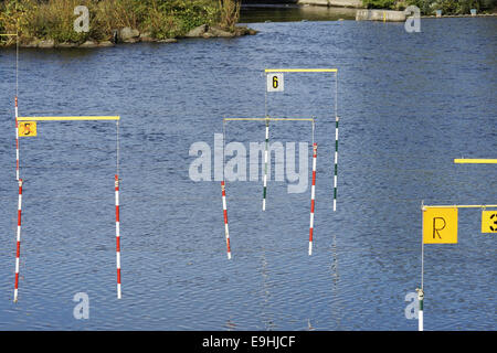 Il parco di whitewater in Hohenlimburg, Germania Foto Stock