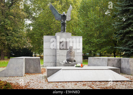 Monumento alle vittime del massacro di Katyn, Wroclaw, Polonia Foto Stock