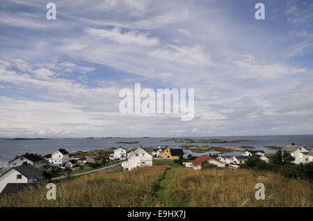 Bud villaggio di pescatori sull'Atlantico Road, West Norvegia. Foto Stock