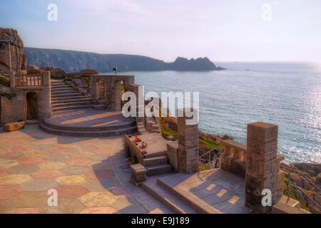 Minack Theatre, Porthcurno, Cornwall, England, Regno Unito Foto Stock