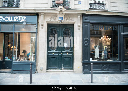 Unico e portali decorativi della città francese di amore parigi Foto Stock