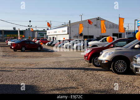 Auto usate molto di Saskatchewan in Canada Foto Stock