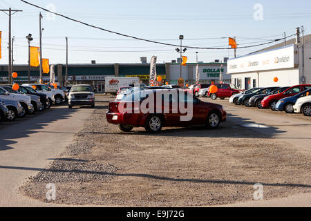 Auto usate molto di Saskatchewan in Canada Foto Stock