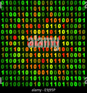 Computer sfondo astratto - identità Foto Stock