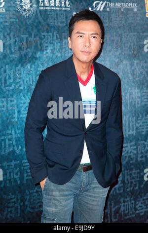 Hong Kong, Cina. 28 ott 2014. Donnie Yen per promuovere il suo nuovo film "Kung Fu Jungle' a Hong Kong in Cina il 28 ottobre 2014. Credito: Foto superiore Corporation/Alamy Live News Foto Stock