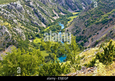 Il Grand canyon del fiume Krupa Foto Stock