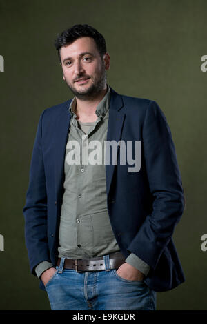 Autore James Ley appare in Edinburgh International Book Festival. Foto Stock