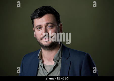 Autore James Ley appare in Edinburgh International Book Festival. Foto Stock