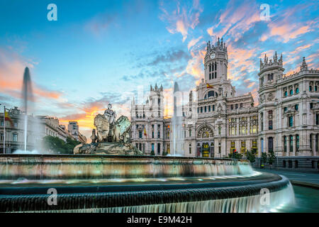 Madrid, Spagna presso il palazzo di comunicazione. Foto Stock