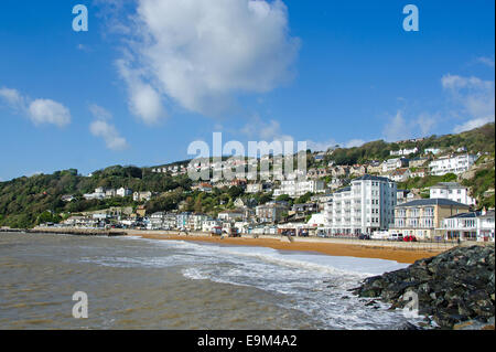 Ventnor lungomare, Isle of Wight, Regno Unito. Foto Stock