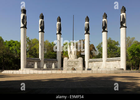 Monumento a Los Ninos Heroes, Chapultepec Park, a Città del Messico Foto Stock