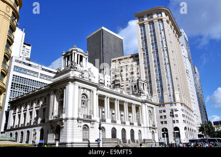 Town Hall Praca Floriano Centro di Rio de Janeiro in Brasile Foto Stock