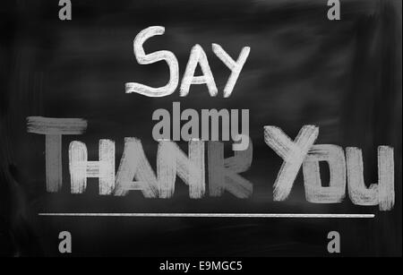 Concetto scritta a mano con Chalk - immagine a colori Foto Stock