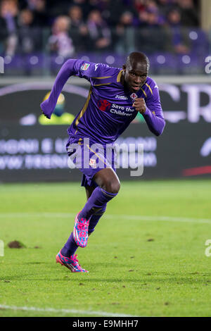 Firenze, Italia. 29 ott 2014. Khouma Babacar (Fiorentina) Calcio/Calcetto : Italiano 'Serie A' match tra Fiorentina 3-0 Udinese al Artemio Franchi Stadium di Firenze, Italia . Credito: Maurizio Borsari/AFLO/Alamy Live News Foto Stock