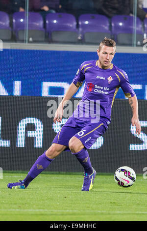 Firenze, Italia. 29 ott 2014. Jasmin Kurtic (Fiorentina) Calcio/Calcetto : Italiano 'Serie A' match tra Fiorentina 3-0 Udinese al Artemio Franchi Stadium di Firenze, Italia . Credito: Maurizio Borsari/AFLO/Alamy Live News Foto Stock