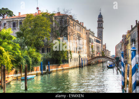 Il canale dell'acqua di Venezia, Italia Foto Stock