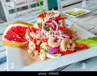 Mexican seafood ceviche Foto Stock