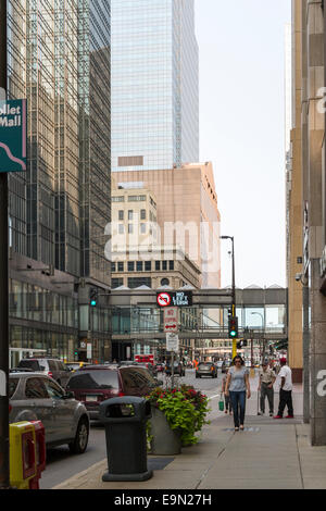 7 South Street, il centro di Minneapolis, Minnesota, Stati Uniti d'America Foto Stock