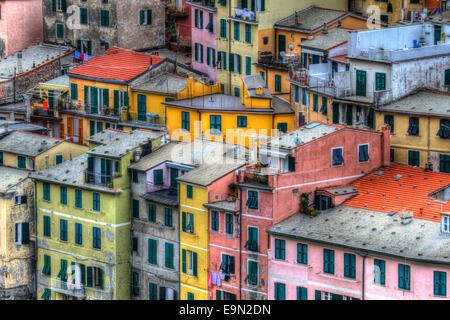 Vernazza, Cinque Terre, Italia Foto Stock