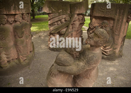 La Rosenstrasse ribellione: Berlino Monumento alla protesta da parte di donne tedesco per salvare i loro mariti ebrei dai nazisti. Foto Stock