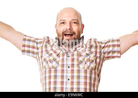 uomo con la barba Foto Stock