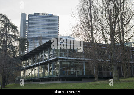 Onu-campus con Langer Eugen, Bonn, Germania Foto Stock