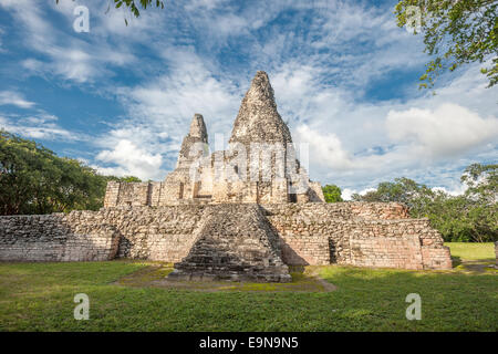 Rovine di Xpujil, Yucatan, Messico Foto Stock