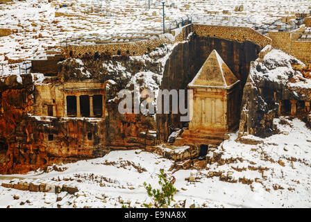 Tomba di Zaccaria in Gerusalemme, Israele Foto Stock