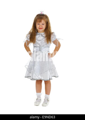 Bambina vestita come la principessa Foto Stock