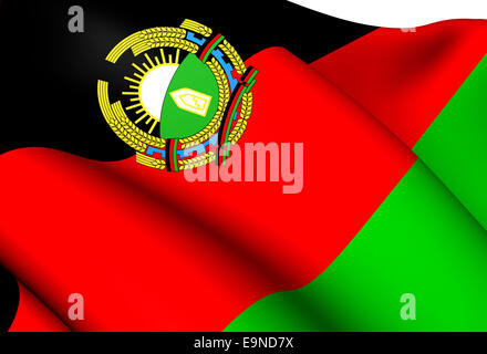 Repubblica di Afghanistan Flag (1987-1992) Foto Stock