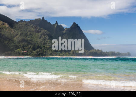 Gallerie beach North Shore Kauai Foto Stock