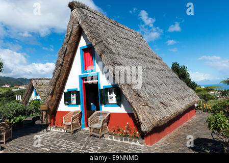 Casa Tradizionale, Santana, Madera - Isole Canarie Foto Stock