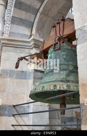 Campanile a Torre Pendente di Pisa. Toscana, Italia. Foto Stock