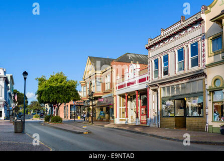 La seconda strada nel centro cittadino di Eureka, Humboldt County, California, Stati Uniti d'America Foto Stock